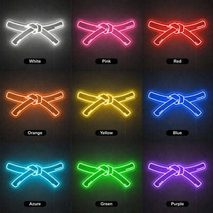 Martial Belt Neon Sign LED Neon Sign color grid