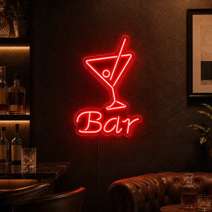Martini Bar Neon Sign Wall Art LED Neon Sign high-converting product image