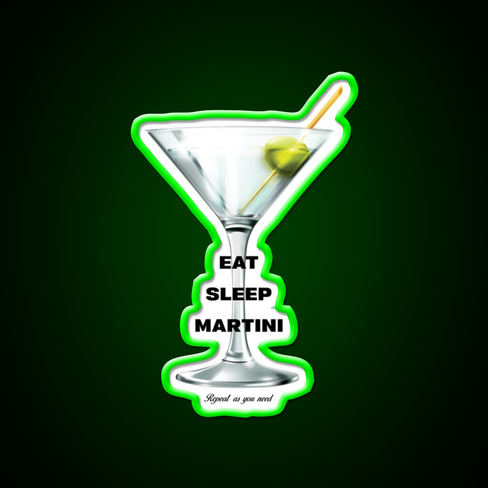 Martini Cocktail Bar Decor Led Neon Sign For Cocktail Lovers Rgb Color - LED neon sign view 8