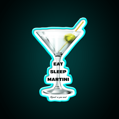 Martini Cocktail Bar Decor Led Neon Sign For Cocktail Lovers Rgb Color - Shineneon