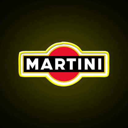 Martini Cocktail Bar Decor Led Neon Sign Neon Party Sign Rgb Color - Custom LED neon sign front view