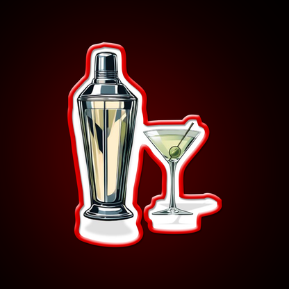 Martini Cocktail Bar Decor Led Neon Sign Rgb Color - LED neon sign view 10
