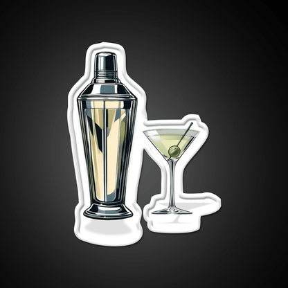 Martini Cocktail Bar Decor Led Neon Sign Rgb Color - Shineneon