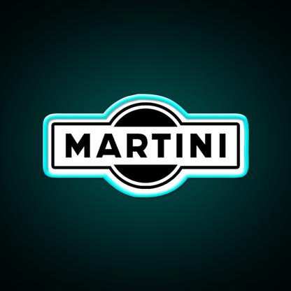 Martini Logo Simple Cocktail Bar Decor Led Neon Sign Rgb Color - Size and dimension reference