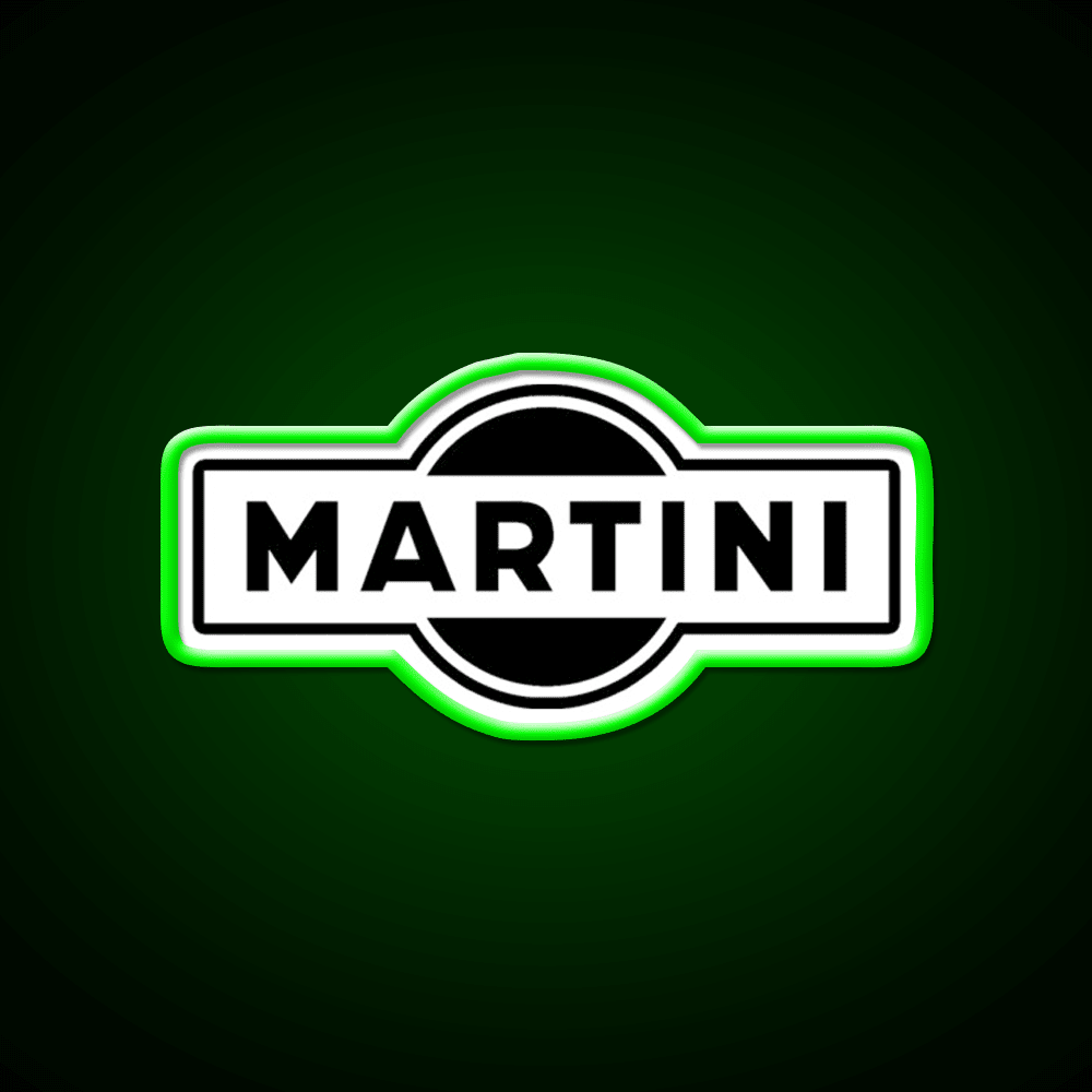 Martini Logo Simple Cocktail Bar Decor Led Neon Sign Rgb Color - Shineneon