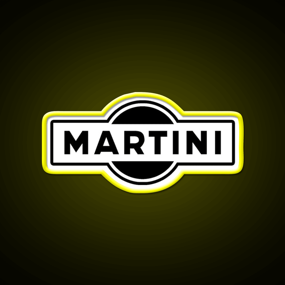 Martini Logo Simple Cocktail Bar Decor Led Neon Sign Rgb Color - Shineneon