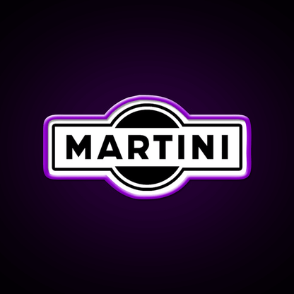 Martini Logo Simple Cocktail Bar Decor Led Neon Sign Rgb Color - Shineneon