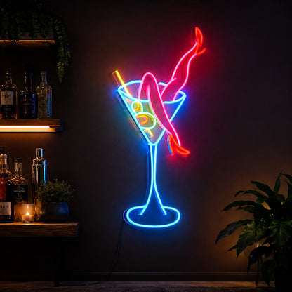 Martini Lounge Dancer Neon Sign LED Neon Sign high-converting product image
