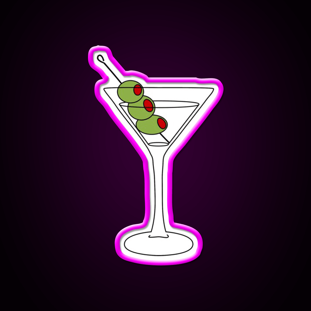 Martini Vodka Vodka Cocktail Bar Decor Led Neon Sign Rgb Color - Shineneon