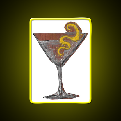 Martini White Background Cocktail Bar Decor Led Neon Sign Rgb Color - LED neon sign view 7