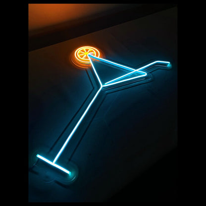 Martini With Lemon Led Neon Sign | Shineneon