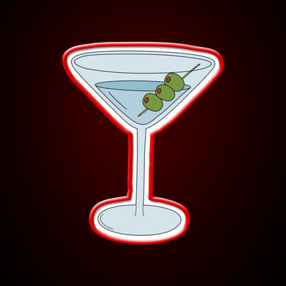 Martini With Olives Cocktail Bar Decor Led Neon Sign Rgb Color - LED neon sign view 10