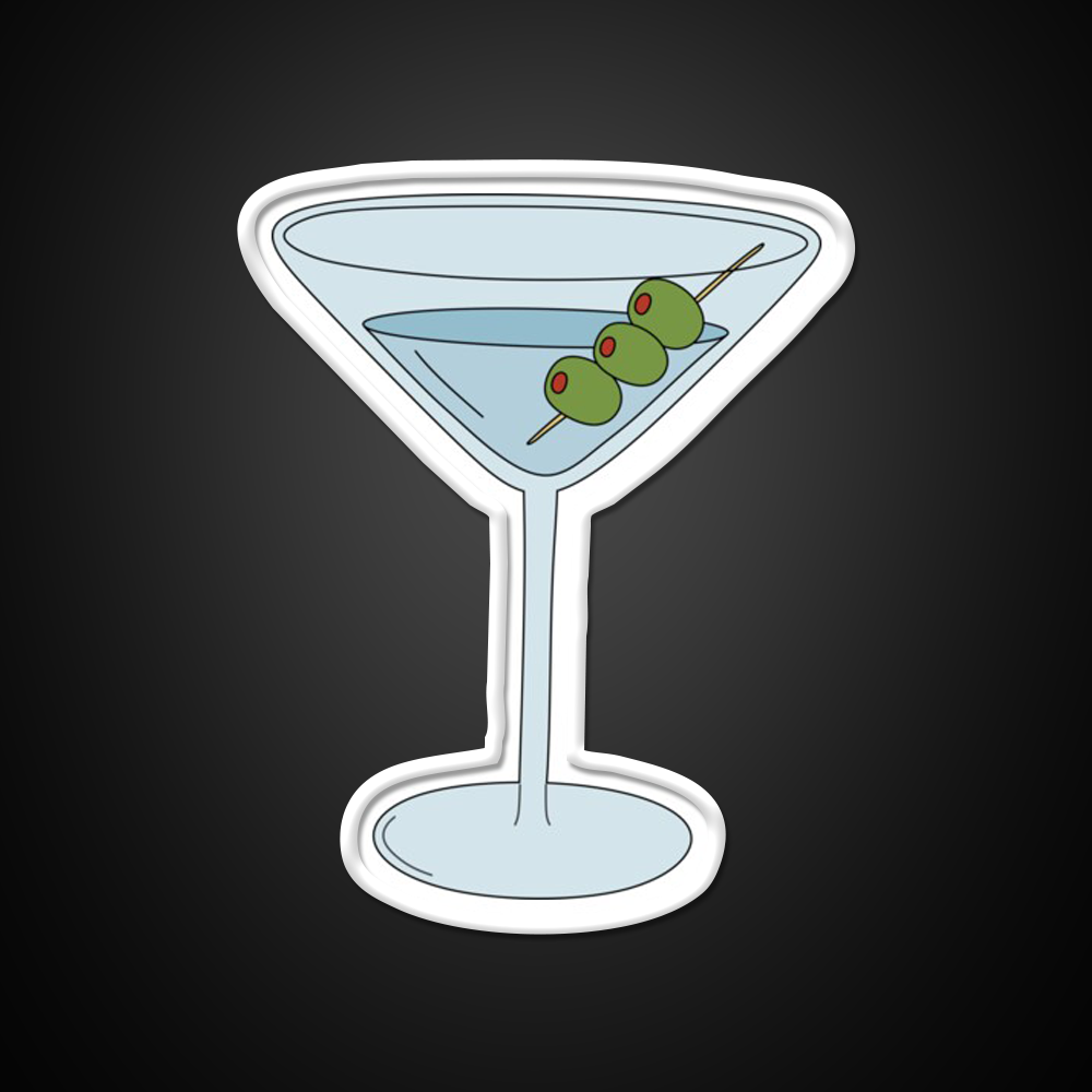 Martini With Olives Cocktail Bar Decor Led Neon Sign Rgb Color - LED neon sign view 11
