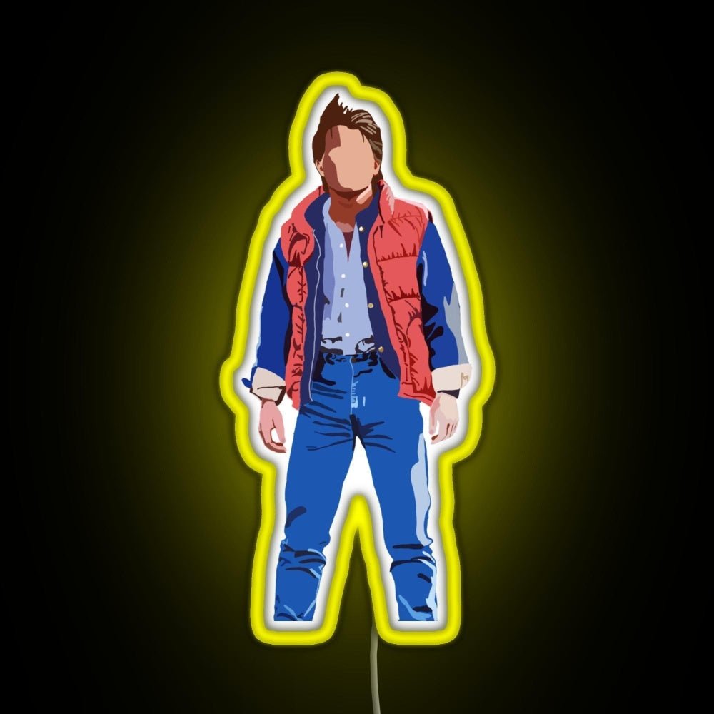 Marty Mcfly Rgb Led Neon Sign Pop Wall Art - Shineneon