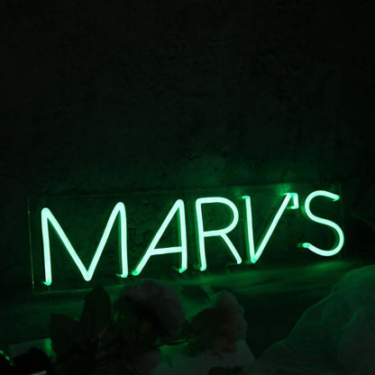 Marv S Green Led Neon Sign - Shineneon