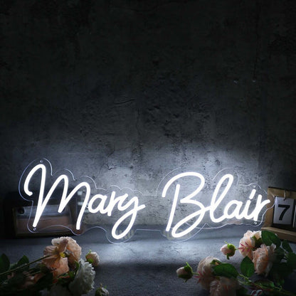 Mary Blair White Led Neon Sign - Shineneon