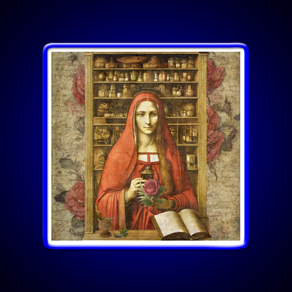 Mary Magdalene Apothecary Hemp Inspired Green Leaf Led Neon Sign Rgb Color - LED neon sign view 5