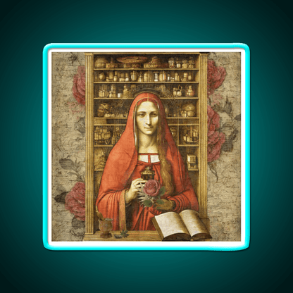 Mary Magdalene Apothecary Hemp Inspired Green Leaf Led Neon Sign Rgb Color - Shineneon