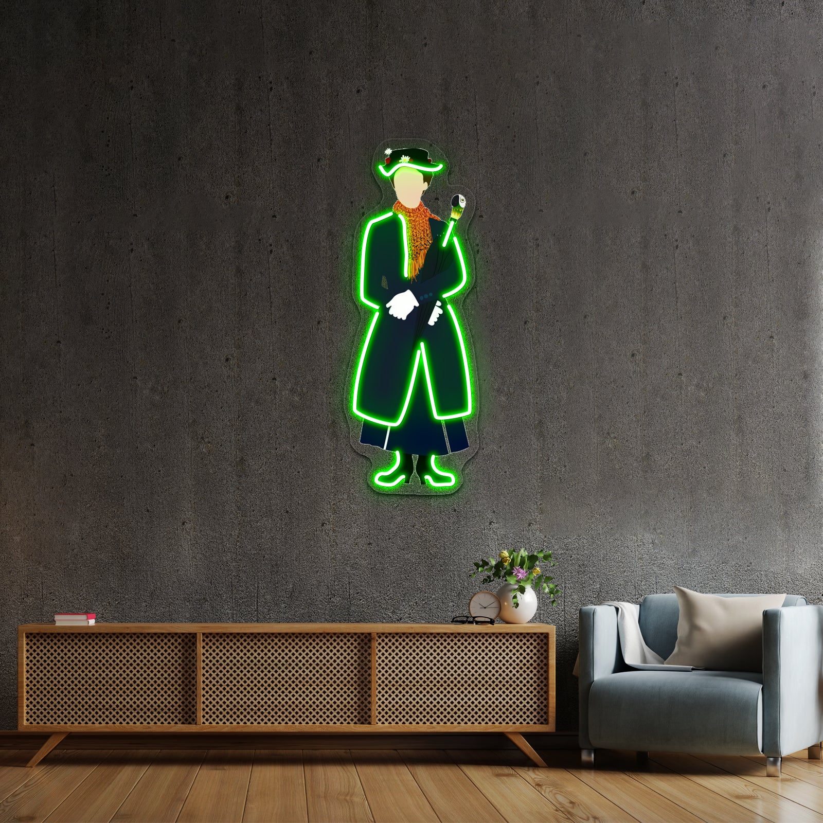 Mary Poppins Iii Artwork Neon Wall Signs - LED neon sign view 9