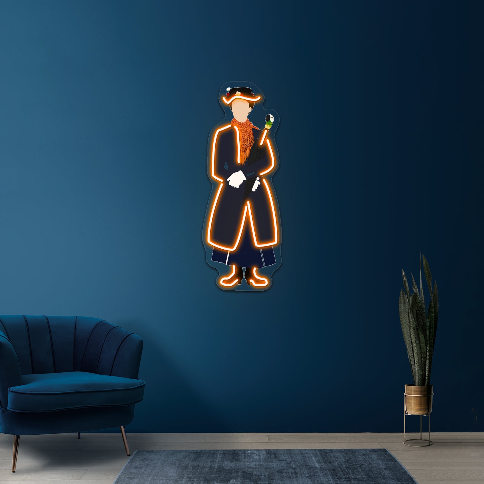 Mary Poppins Iii Artwork Neon Wall Signs - LED neon sign view 6