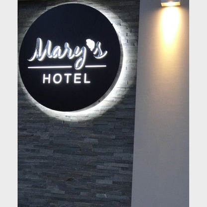 Marys Hotel Acrylic Business Logo Sign - Shineneon