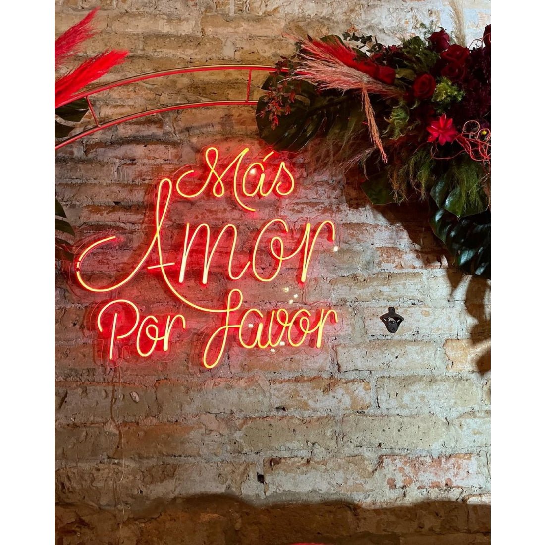 Mas Amor Por Favor Spanish Led Sign Business Neon Sign - Shineneon