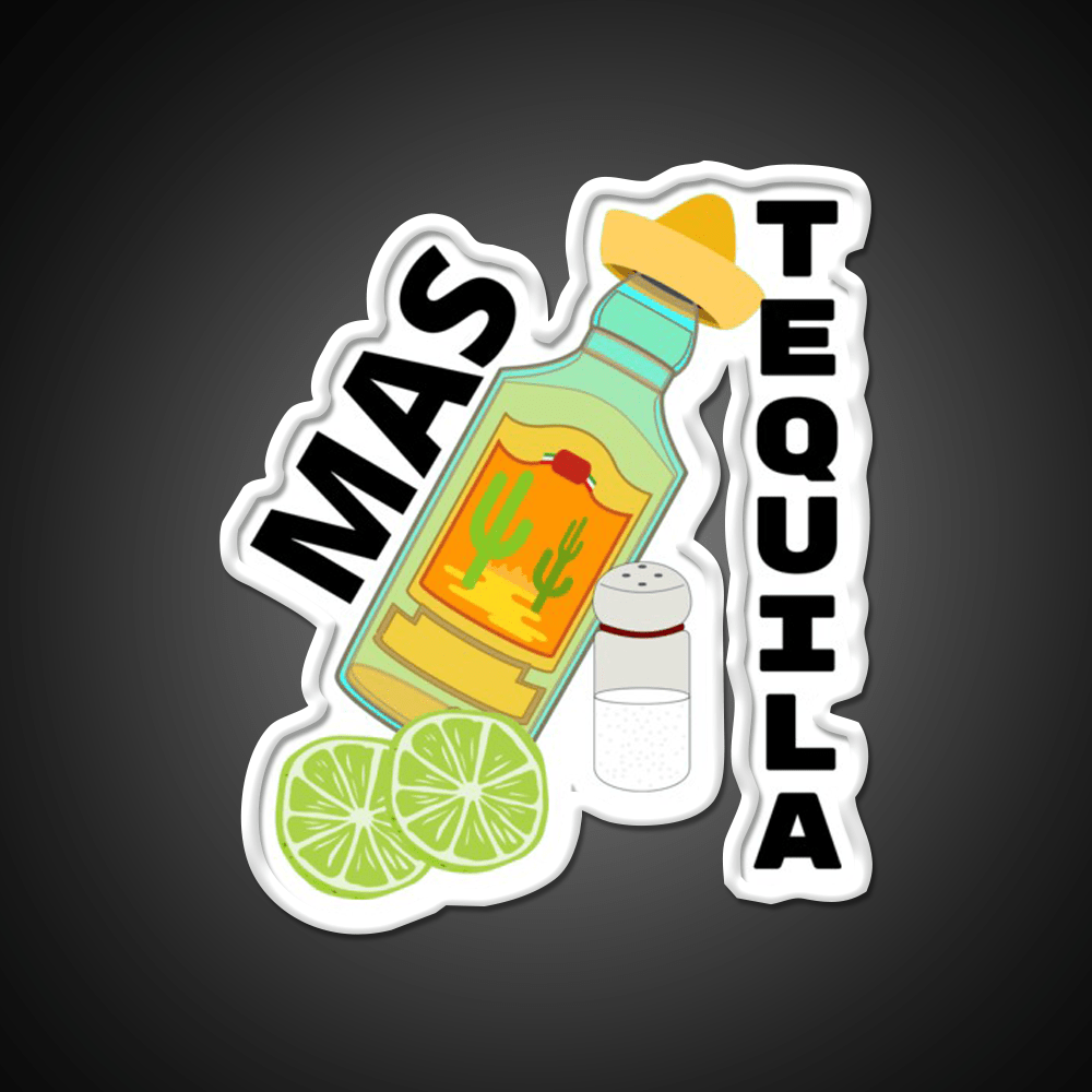 Mas Tequila Party Drink Tequila Led Neon Sign Rgb Color - Shineneon