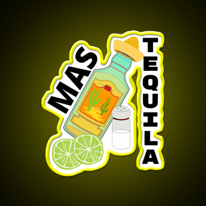 Mas Tequila Party Drink Tequila Led Neon Sign Rgb Color - Shineneon