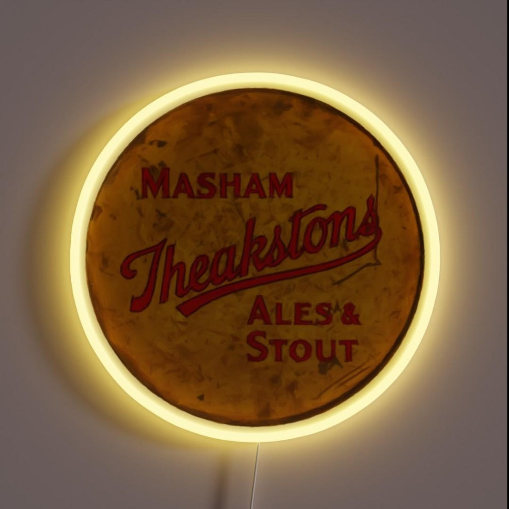 Masham Theakstons Beer Sign Using Only Triangles Rgb Led Neon Sign