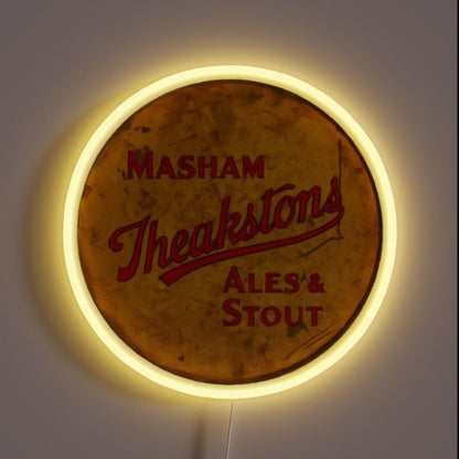 Masham Theakstons Beer Sign Using Only Triangles Rgb Led Neon Sign