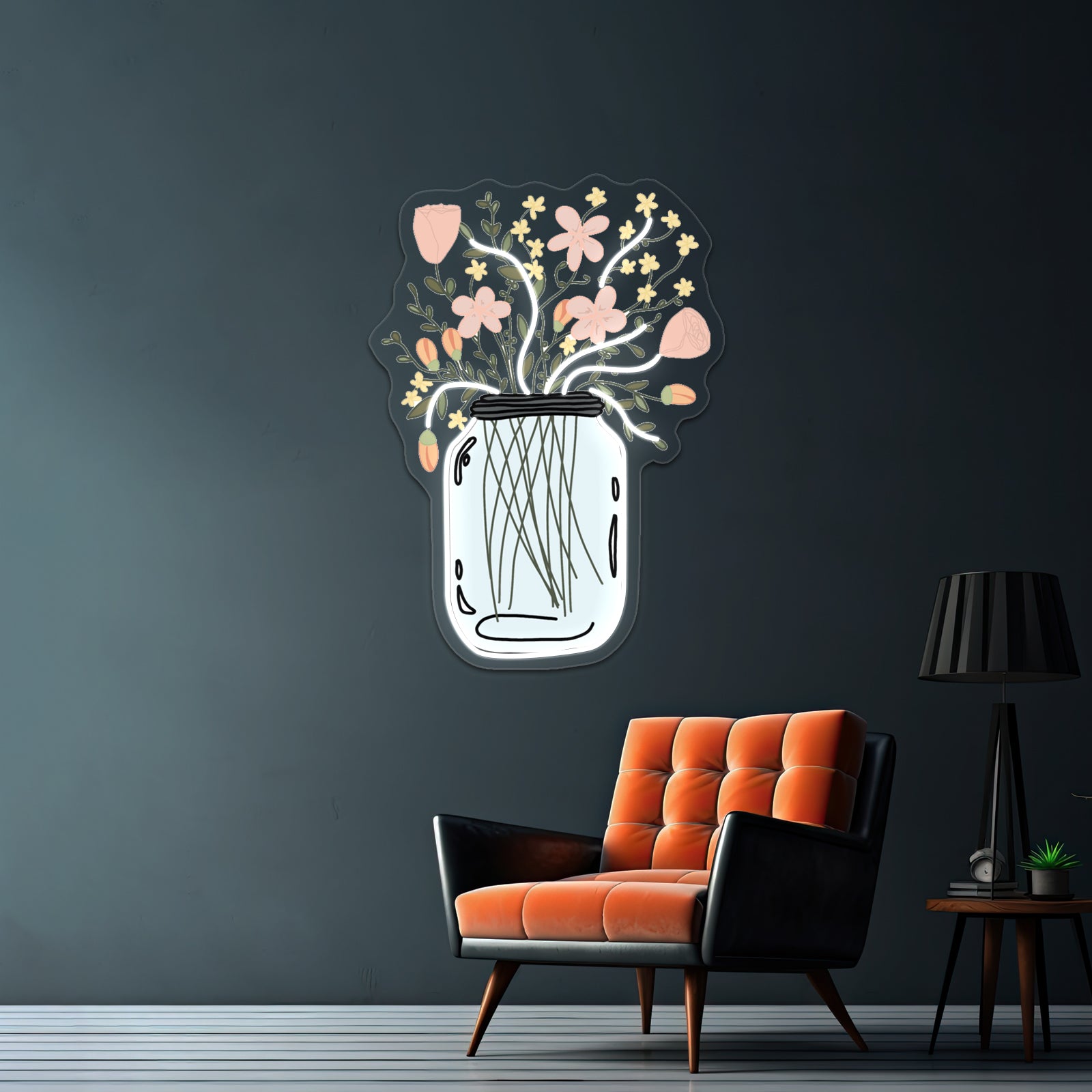 Mason Jar Vase Wall Artwork Neon Signs Wall Artwork Neon Signs | Shineneon