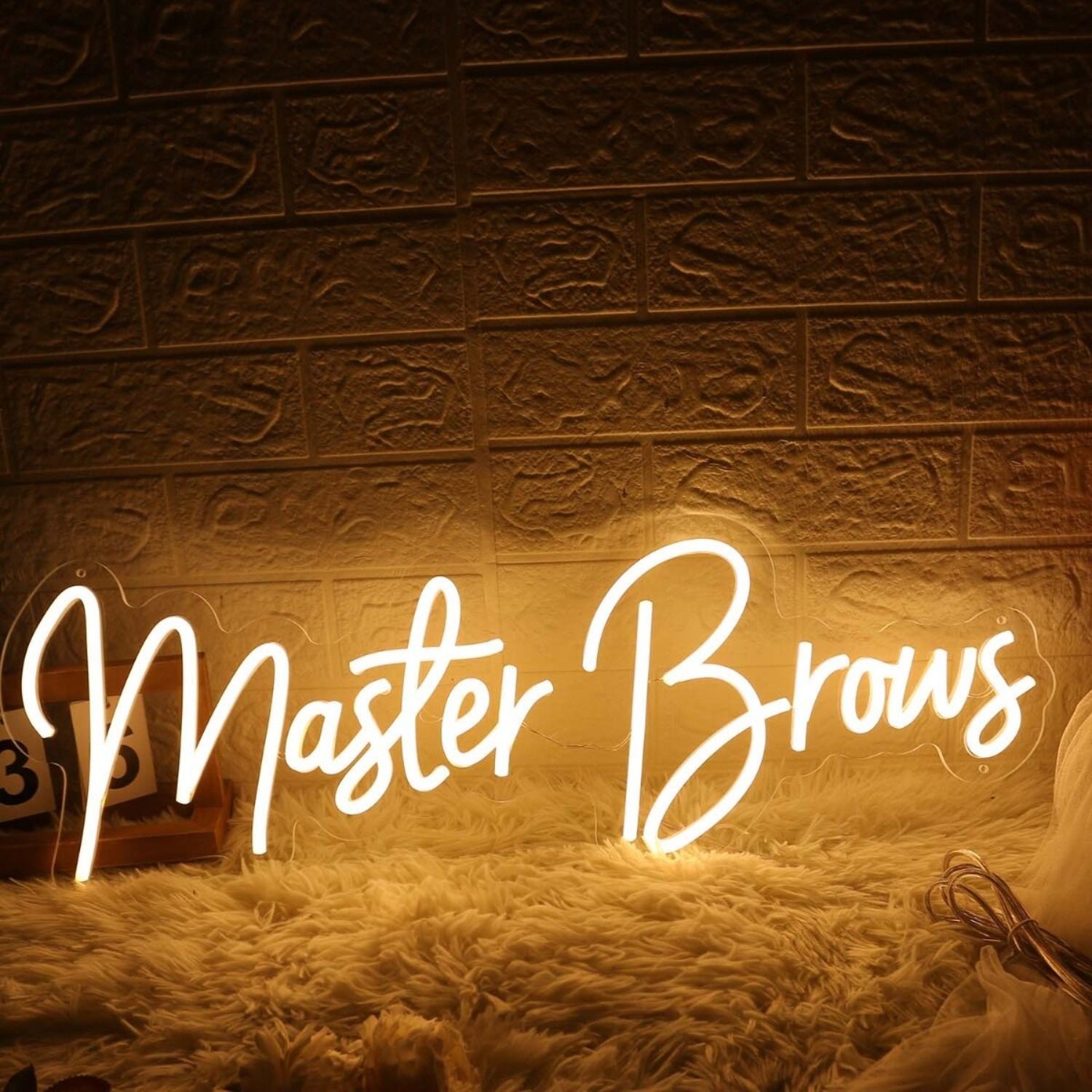 Master Brows Yellow Led Neon Sign - Shineneon