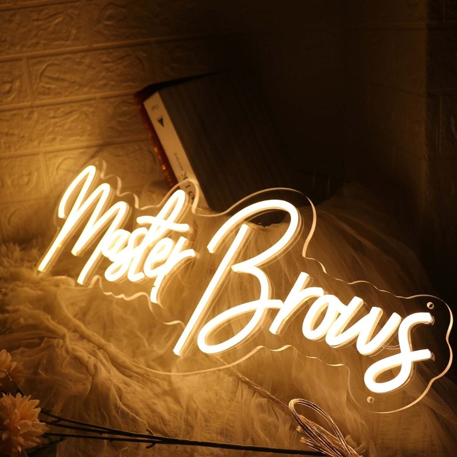 Master Brows Yellow Led Neon Sign - Shineneon