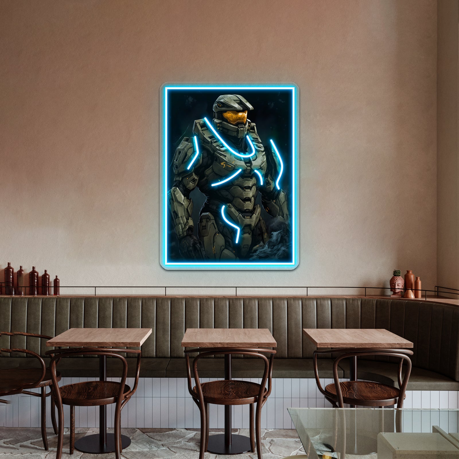 Master Chief Wall Artwork Neon Signs | Shineneon