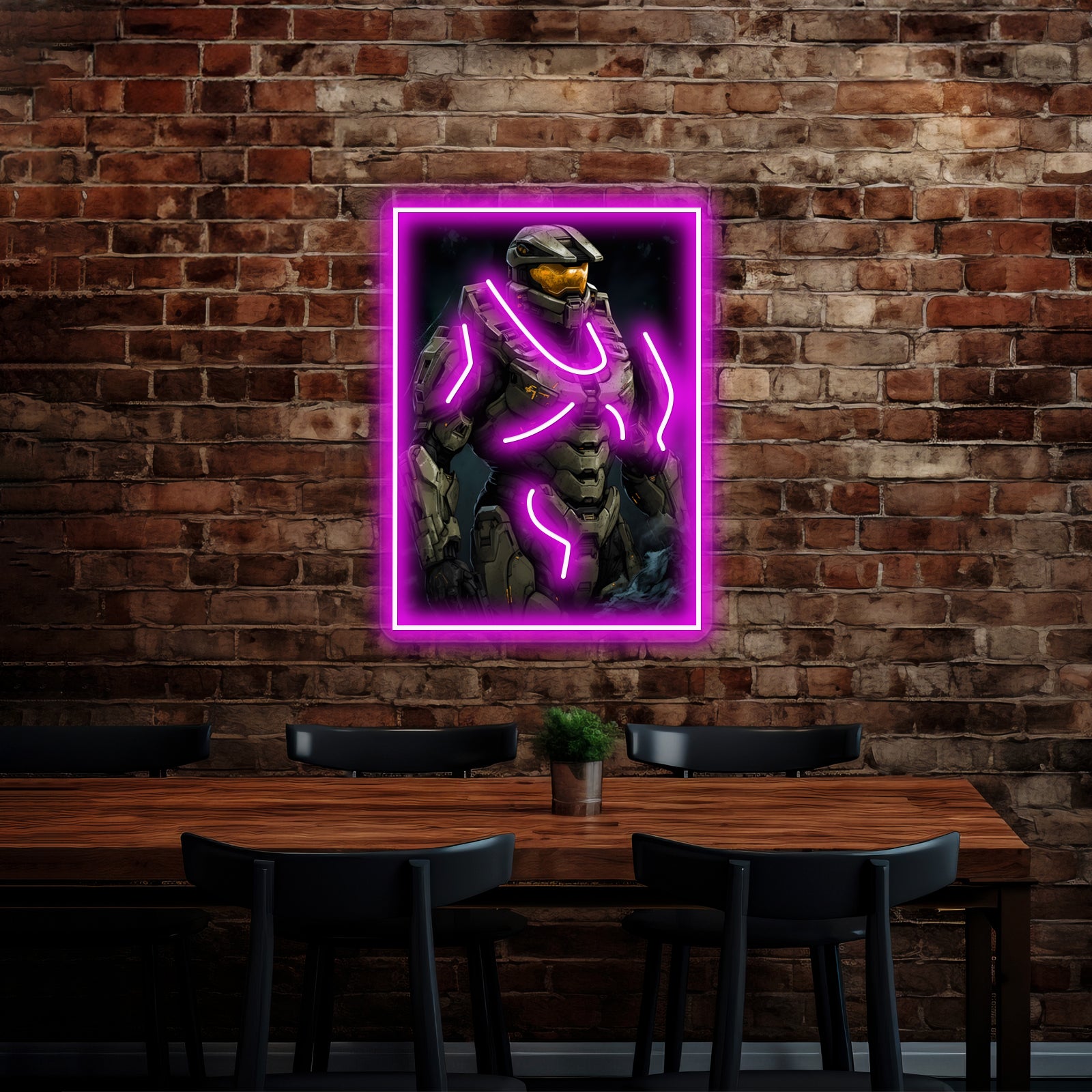 Master Chief Wall Artwork Neon Signs | Shineneon