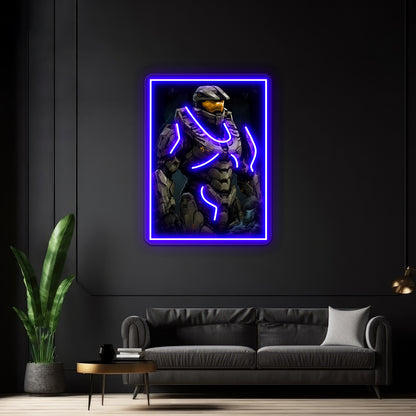 Master Chief Wall Artwork Neon Signs