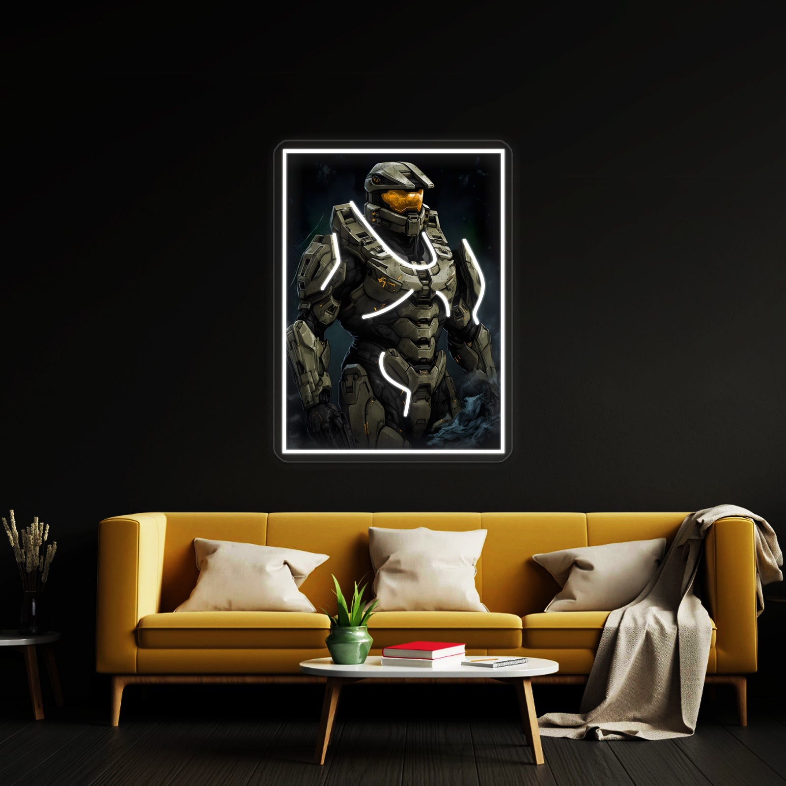Master Chief Wall Artwork Neon Signs | Shineneon