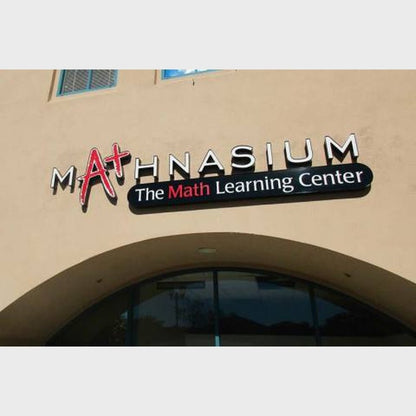 Mat Hnasium Math Learning Center 3D Frontlit Channel Letters Led Light Sign - Shineneon