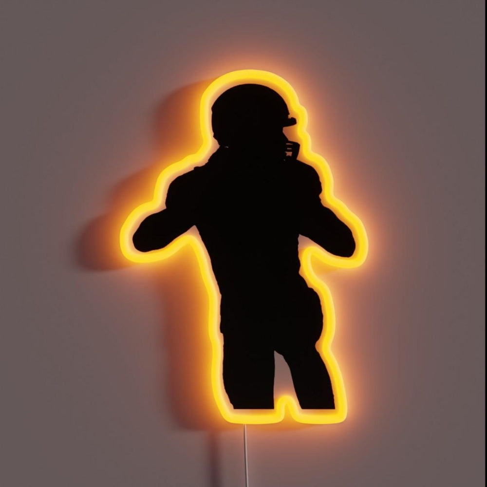 Match Football Superbowl Sunday Beer Touchdown Rgb Led Neon Sign - Custom LED neon sign front view