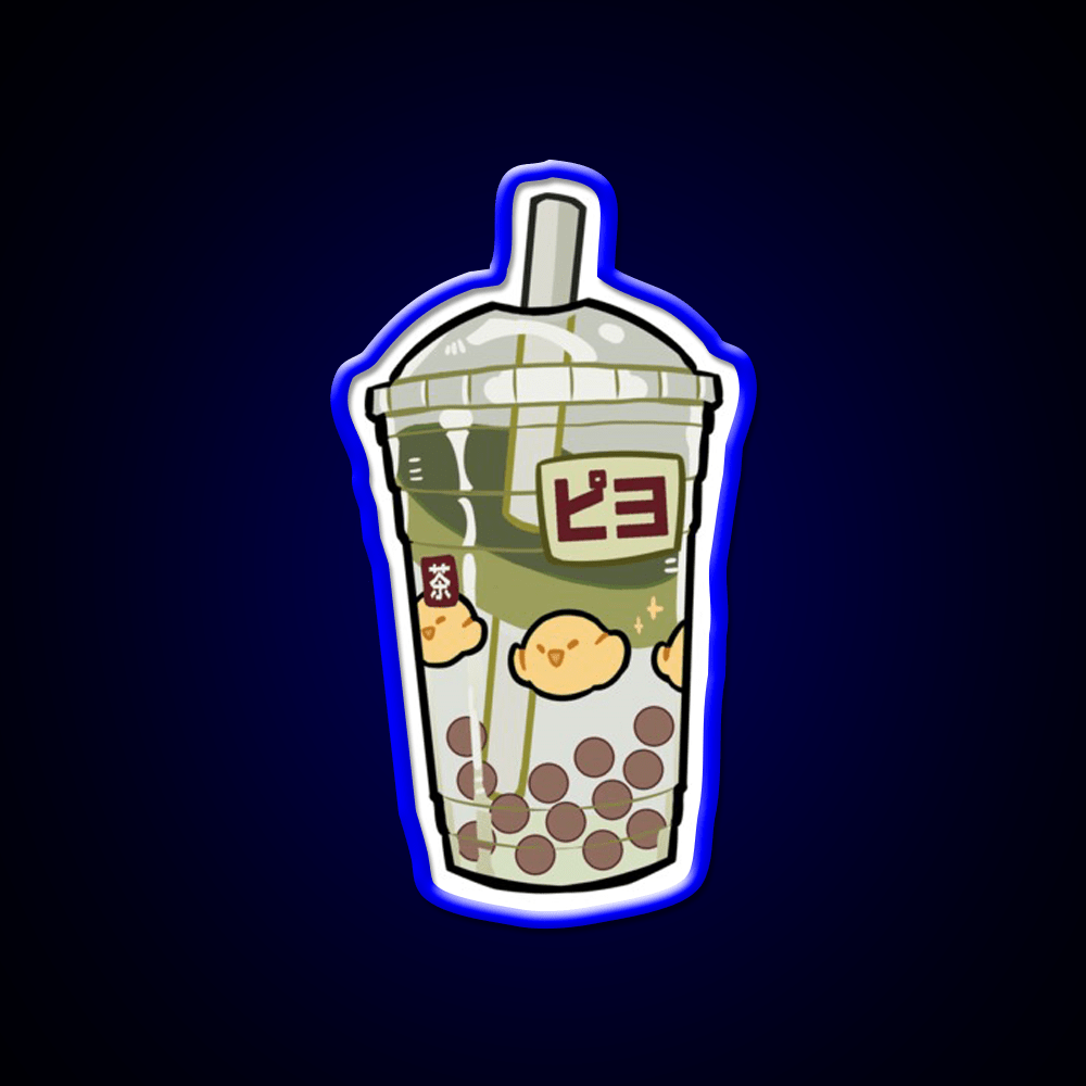Matcha Boba Snack Food Led Neon Sign Rgb Color - Shineneon