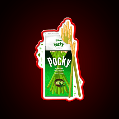 Matcha Pocky Snack Food Led Neon Sign For Snack Room Rgb Color - Shineneon
