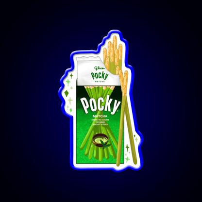 Matcha Pocky Snack Food Led Neon Sign For Snack Room Rgb Color - Shineneon