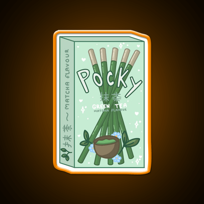 Matcha Pocky Snack Food Led Neon Sign Rgb Color - Shineneon