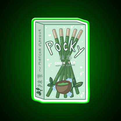 Matcha Pocky Snack Food Led Neon Sign Rgb Color - Shineneon