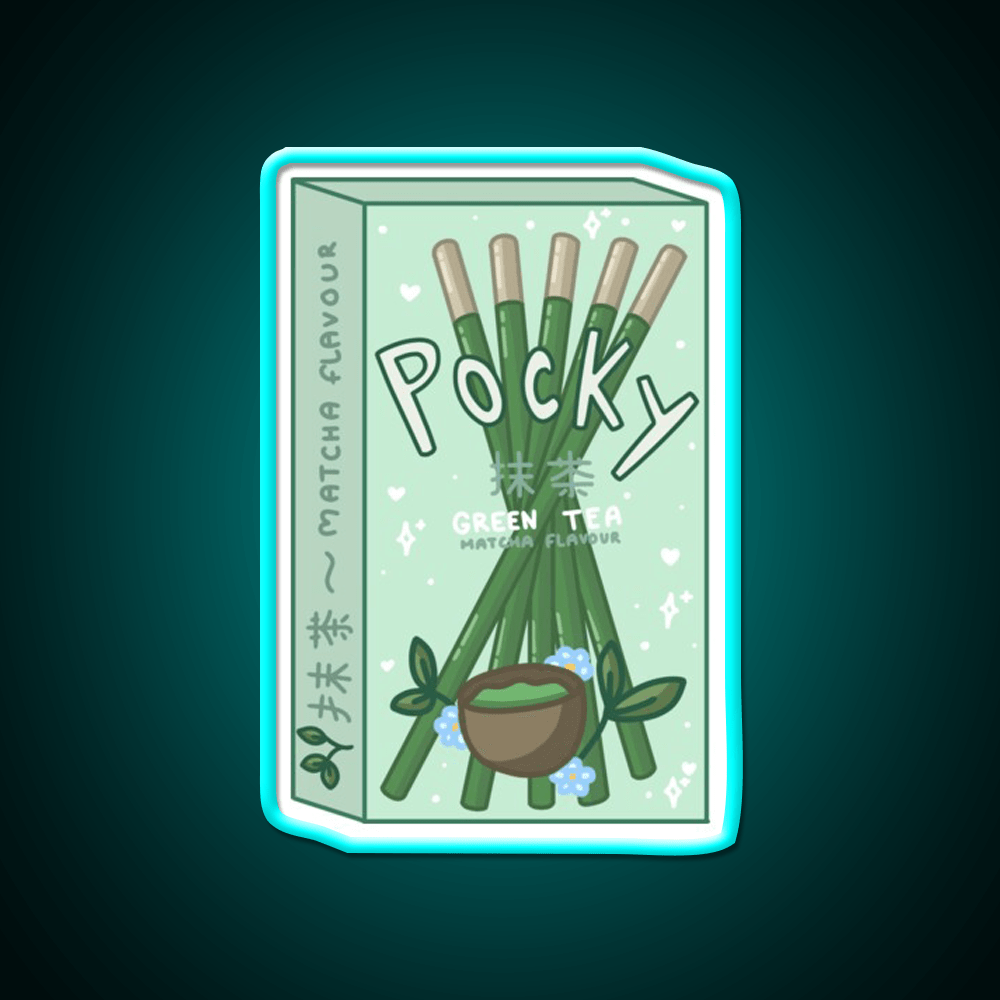 Matcha Pocky Snack Food Led Neon Sign Rgb Color - Shineneon