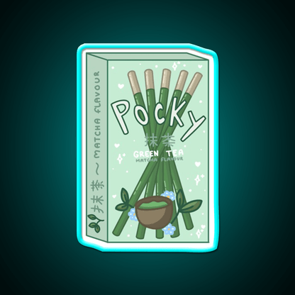 Matcha Pocky Snack Food Led Neon Sign Rgb Color - Shineneon