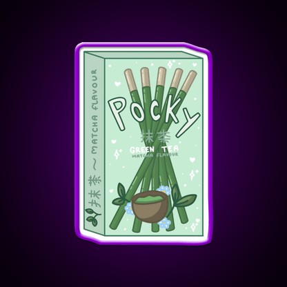 Matcha Pocky Snack Food Led Neon Sign Rgb Color - Shineneon