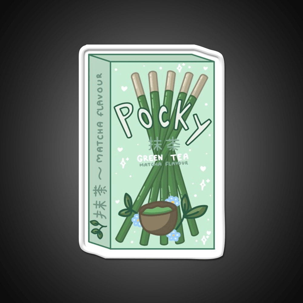 Matcha Pocky Snack Food Led Neon Sign Rgb Color - Shineneon