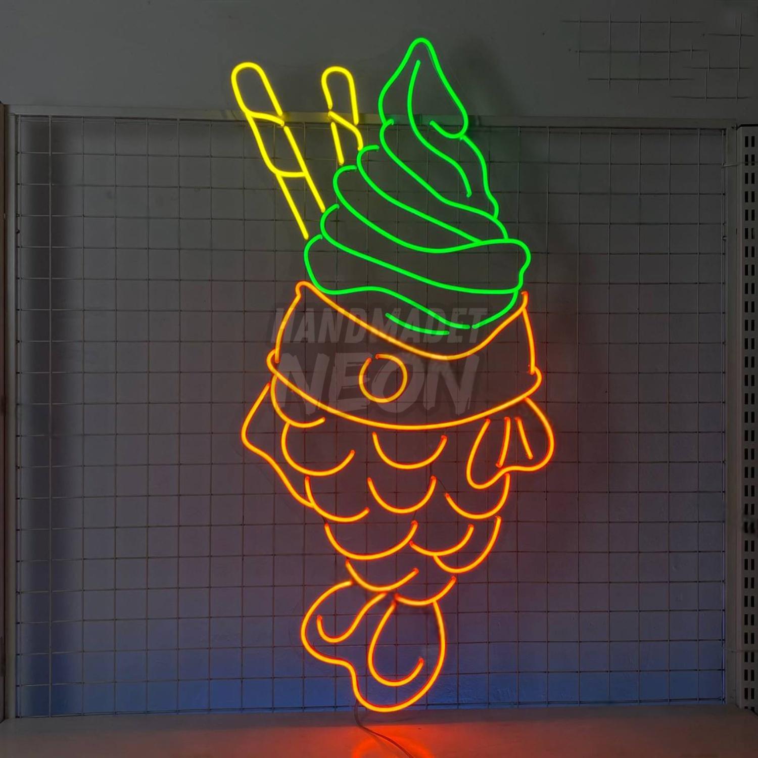 Matcha Taiyaki Neon Wall Sign | Shineneon