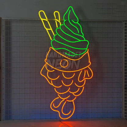 Matcha Taiyaki Neon Wall Sign | Shineneon